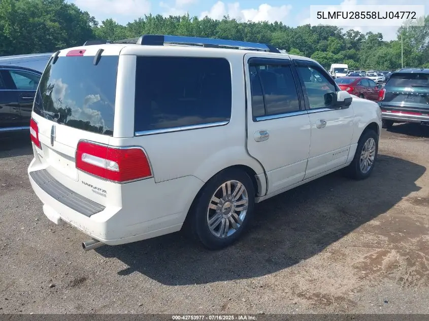 2008 Lincoln Navigator VIN: 5LMFU28558LJ04772 Lot: 42753977
