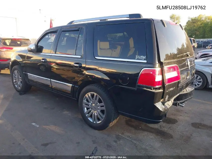 2008 Lincoln Navigator VIN: 5LMFU28508LJ19762 Lot: 42782770