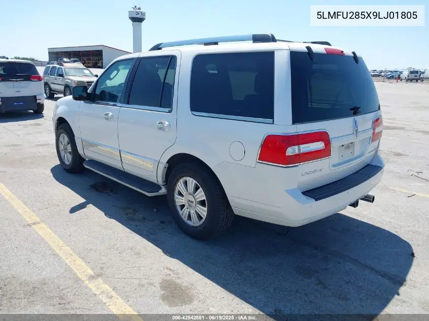 2009 Lincoln Navigator VIN: 5LMFU285X9LJ01805 Lot: 42542881