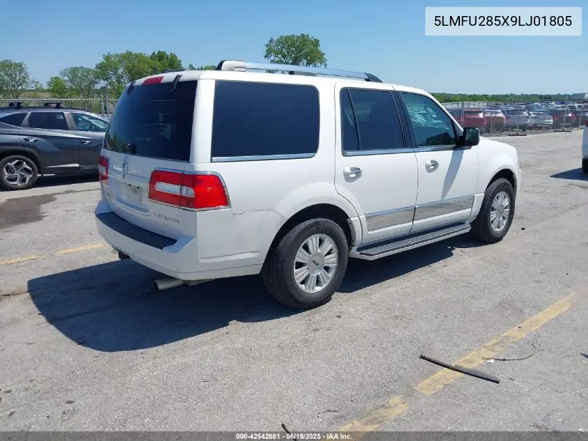 2009 Lincoln Navigator VIN: 5LMFU285X9LJ01805 Lot: 42542881