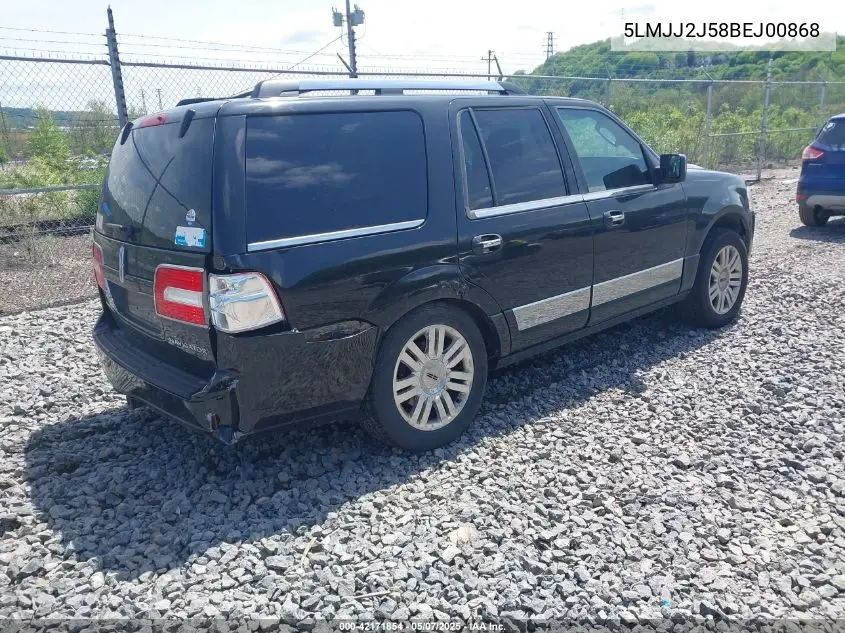 2011 Lincoln Navigator VIN: 5LMJJ2J58BEJ00868 Lot: 42171854