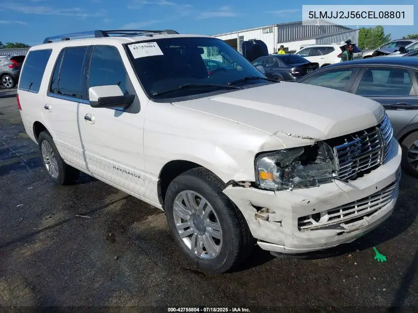 2012 Lincoln Navigator VIN: 5LMJJ2J56CEL08801 Lot: 42755804
