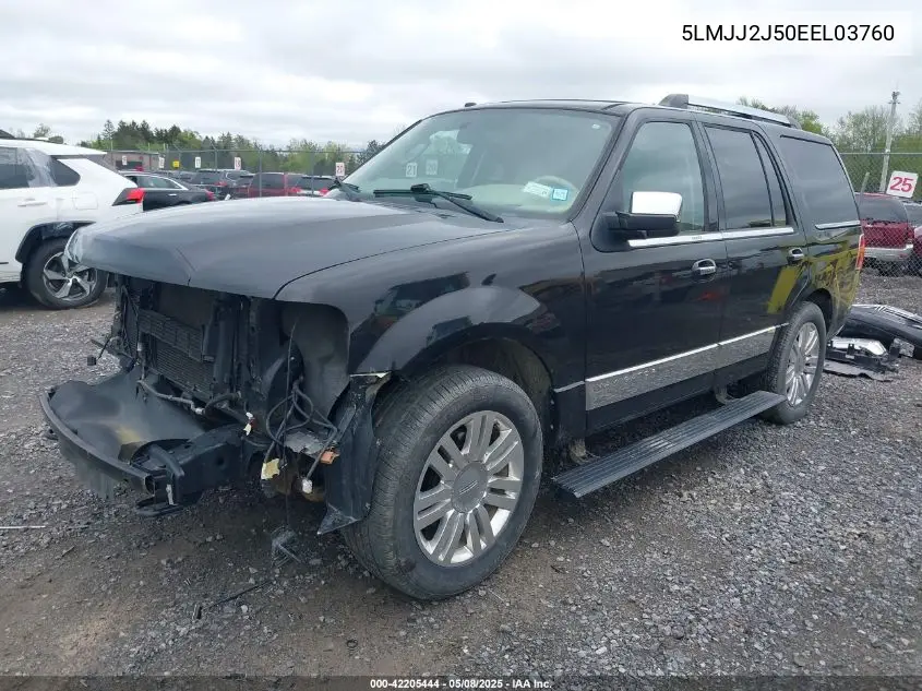 2014 Lincoln Navigator VIN: 5LMJJ2J50EEL03760 Lot: 42205444