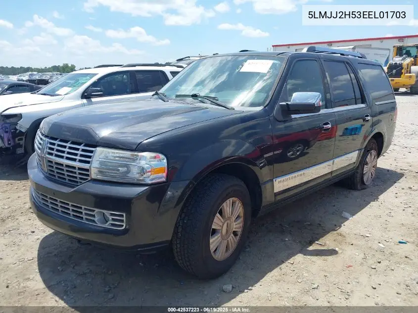 2014 Lincoln Navigator VIN: 5LMJJ2H53EEL01703 Lot: 42537223