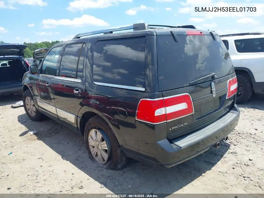 2014 Lincoln Navigator VIN: 5LMJJ2H53EEL01703 Lot: 42537223