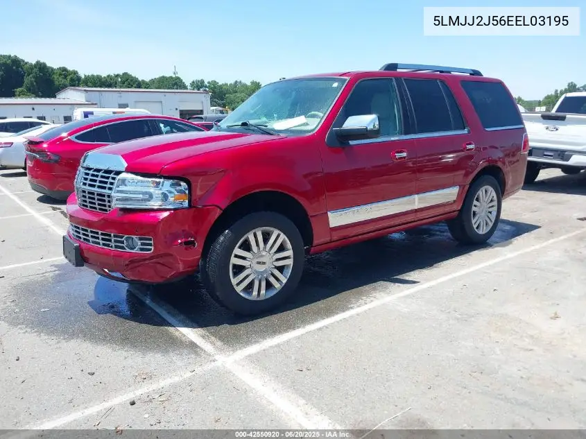 2014 Lincoln Navigator VIN: 5LMJJ2J56EEL03195 Lot: 42550920