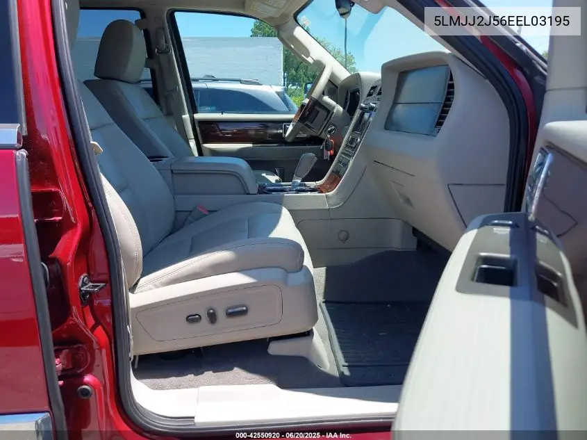 2014 Lincoln Navigator VIN: 5LMJJ2J56EEL03195 Lot: 42550920