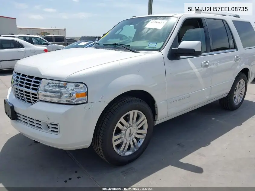 2014 Lincoln Navigator VIN: 5LMJJ2H57EEL08735 Lot: 42784823
