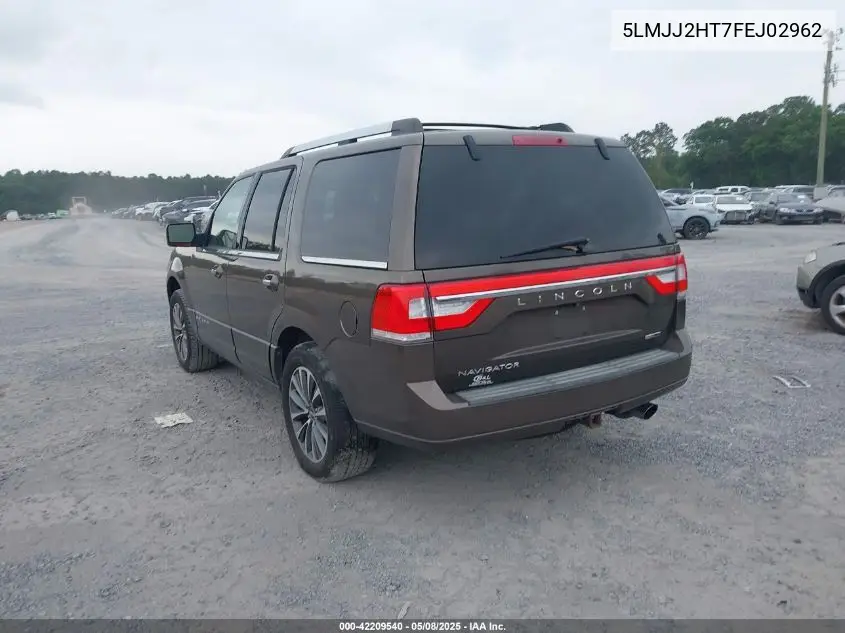 2015 Lincoln Navigator VIN: 5LMJJ2HT7FEJ02962 Lot: 42209540