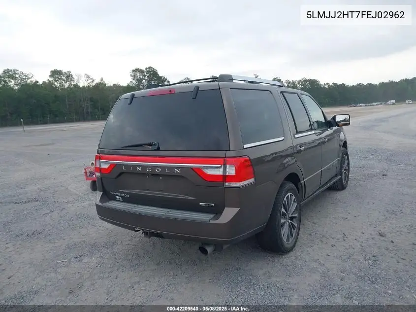 2015 Lincoln Navigator VIN: 5LMJJ2HT7FEJ02962 Lot: 42209540