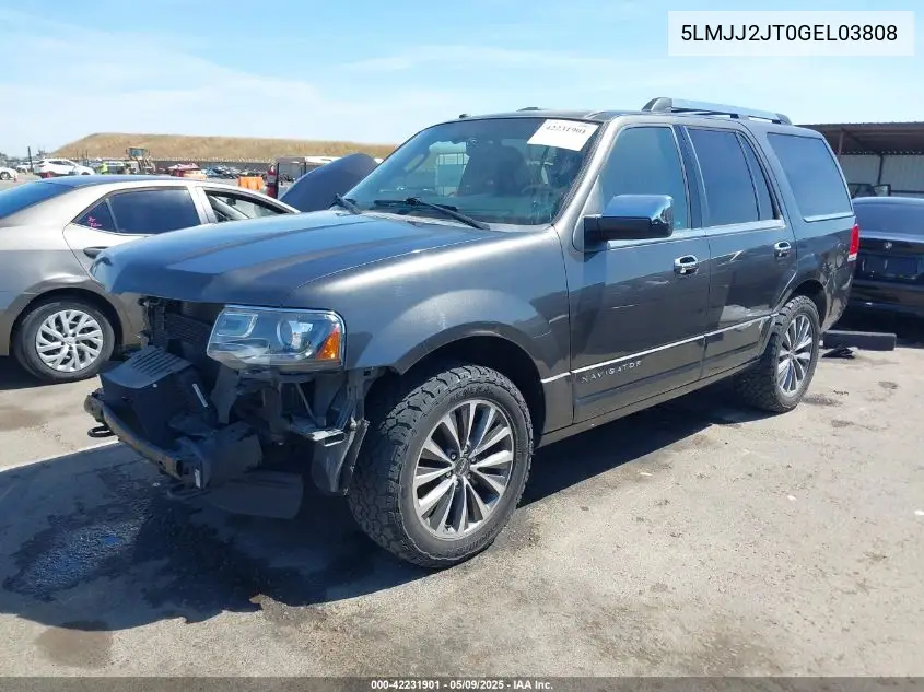 2016 Lincoln Navigator Select VIN: 5LMJJ2JT0GEL03808 Lot: 42231901