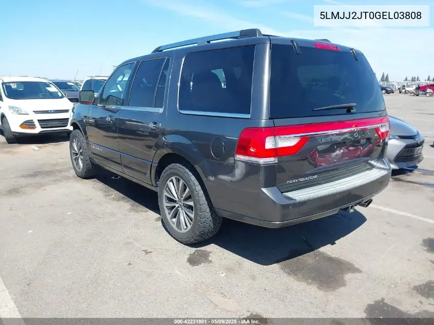 2016 Lincoln Navigator Select VIN: 5LMJJ2JT0GEL03808 Lot: 42231901