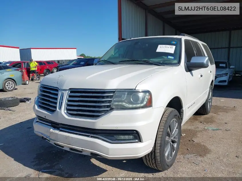2016 Lincoln Navigator Select VIN: 5LMJJ2HT6GEL08422 Lot: 42239148