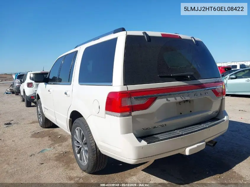 2016 Lincoln Navigator Select VIN: 5LMJJ2HT6GEL08422 Lot: 42239148