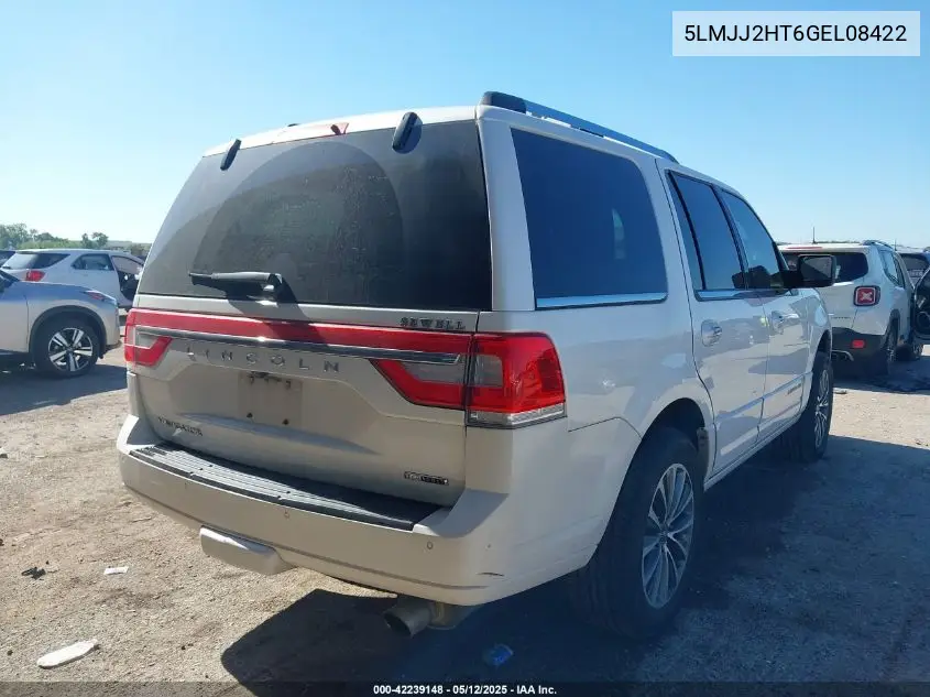 2016 Lincoln Navigator Select VIN: 5LMJJ2HT6GEL08422 Lot: 42239148