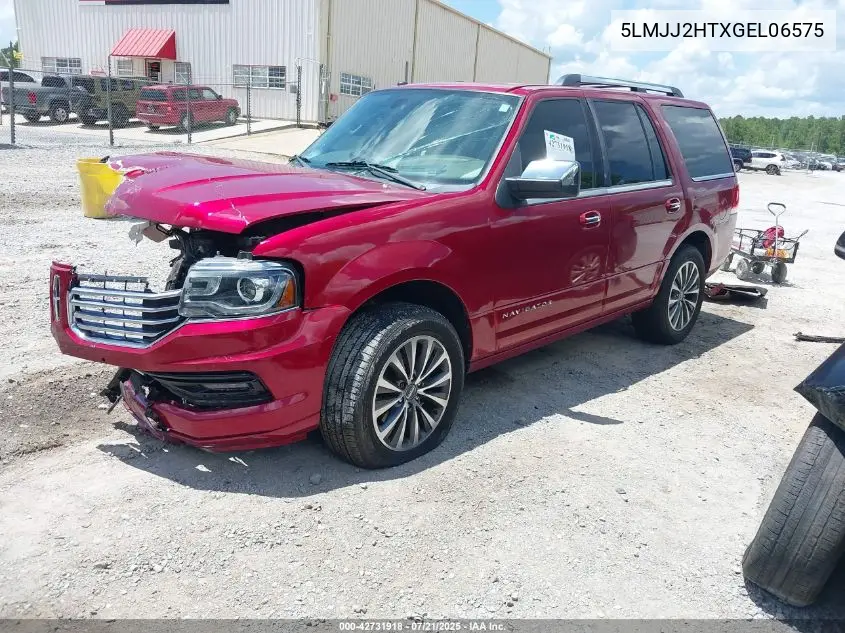2016 Lincoln Navigator Select VIN: 5LMJJ2HTXGEL06575 Lot: 42731918