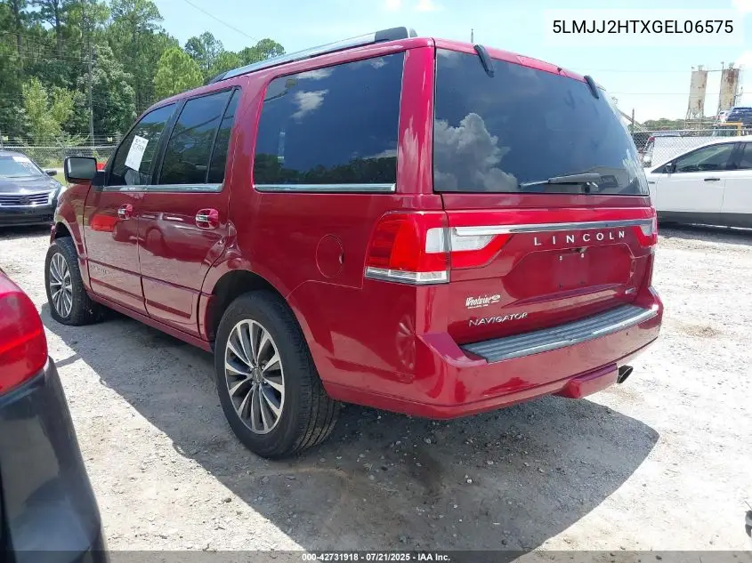 2016 Lincoln Navigator Select VIN: 5LMJJ2HTXGEL06575 Lot: 42731918