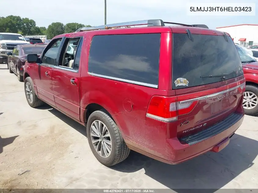 2017 Lincoln Navigator L Select VIN: 5LMJJ3HT6HEL03423 Lot: 42762421