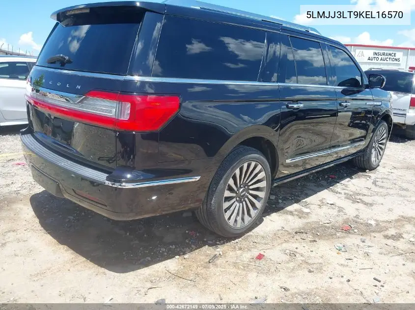 2019 Lincoln Navigator L Reserve VIN: 5LMJJ3LT9KEL16570 Lot: 42672149