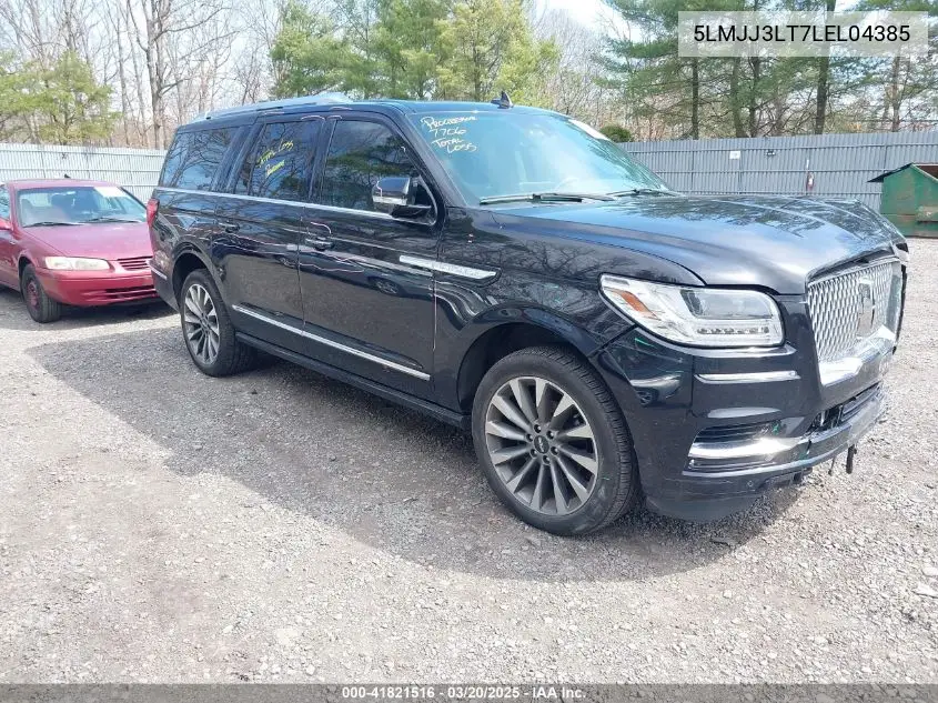 2020 Lincoln Navigator Reserve L VIN: 5LMJJ3LT7LEL04385 Lot: 41821516