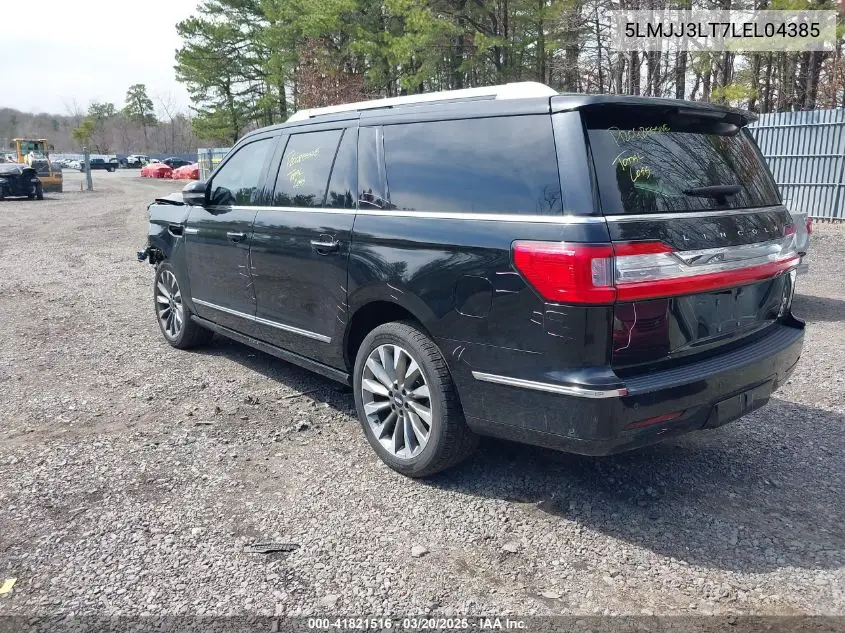 2020 Lincoln Navigator Reserve L VIN: 5LMJJ3LT7LEL04385 Lot: 41821516