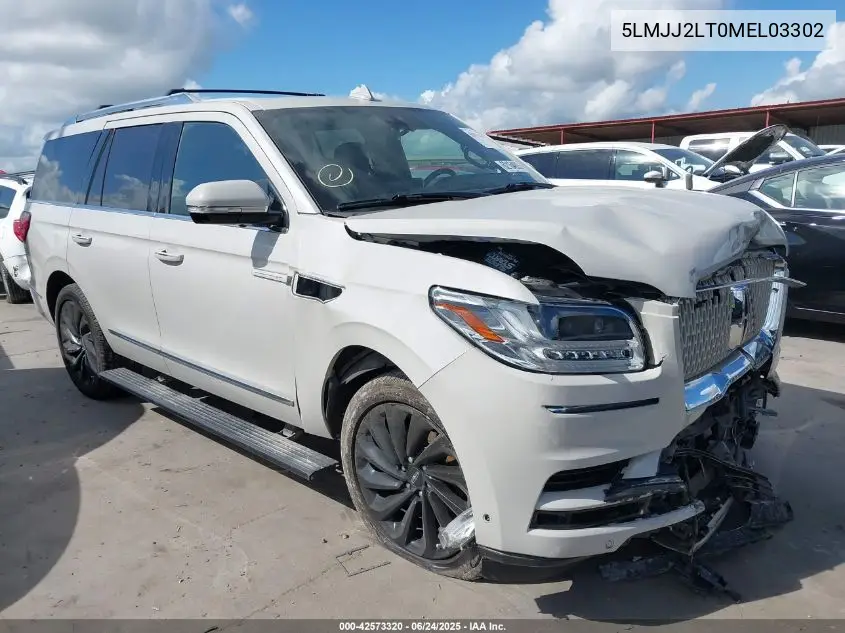 2021 Lincoln Navigator Reserve VIN: 5LMJJ2LT0MEL03302 Lot: 42573320