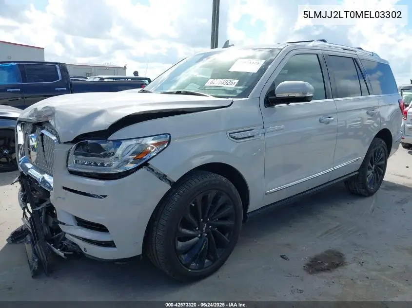 2021 Lincoln Navigator Reserve VIN: 5LMJJ2LT0MEL03302 Lot: 42573320