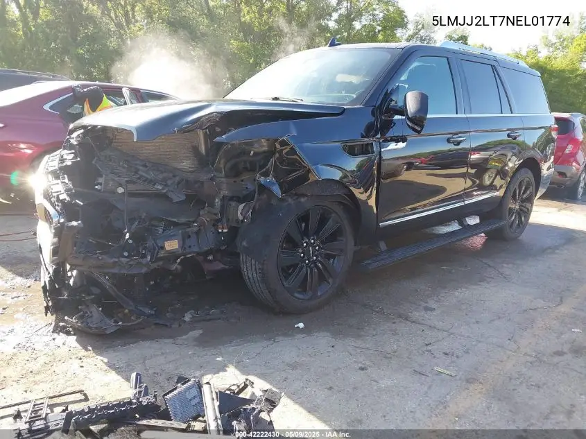 2022 Lincoln Navigator Reserve VIN: 5LMJJ2LT7NEL01774 Lot: 42222430