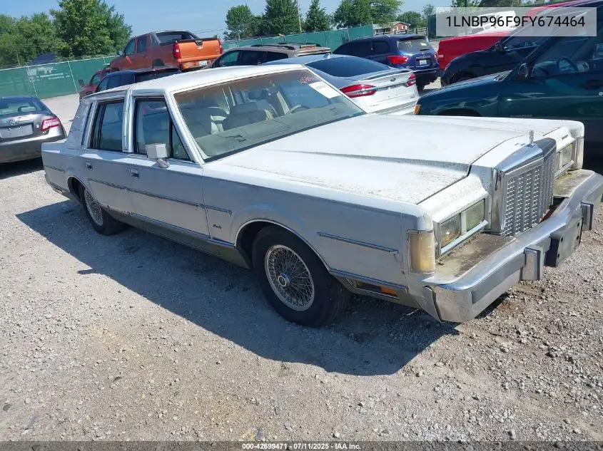1985 Lincoln Town Car VIN: 1LNBP96F9FY674464 Lot: 42699471