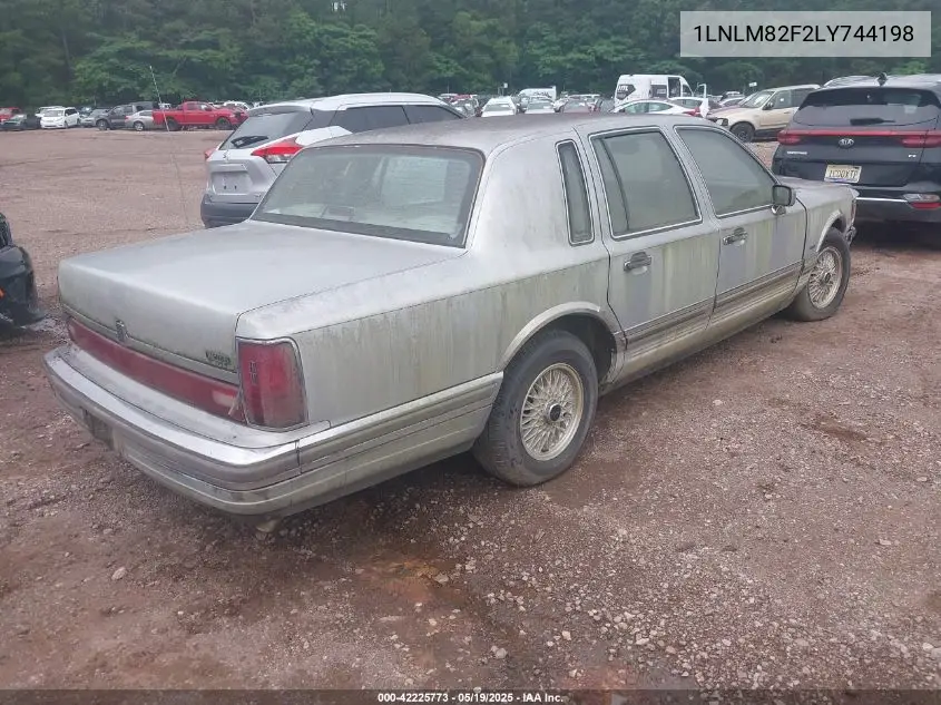 1990 Lincoln Town Car Signature VIN: 1LNLM82F2LY744198 Lot: 42225773