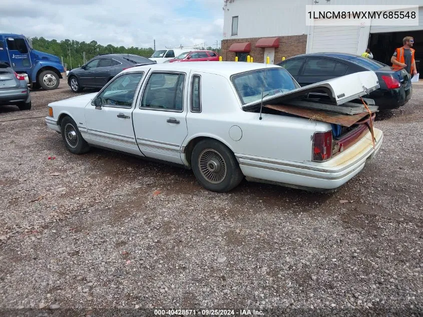 1991 Lincoln Town Car Executive VIN: 1LNCM81WXMY685548 Lot: 40428571