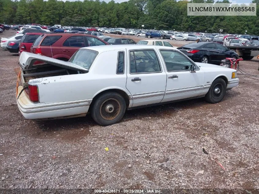 1991 Lincoln Town Car Executive VIN: 1LNCM81WXMY685548 Lot: 40428571