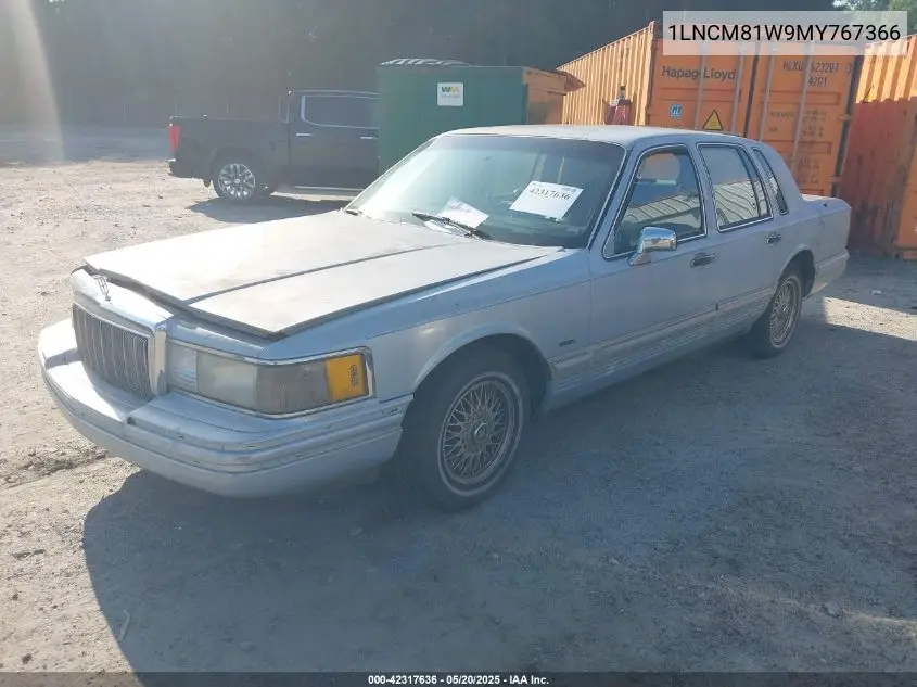 1991 Lincoln Town Car Executive VIN: 1LNCM81W9MY767366 Lot: 42317636