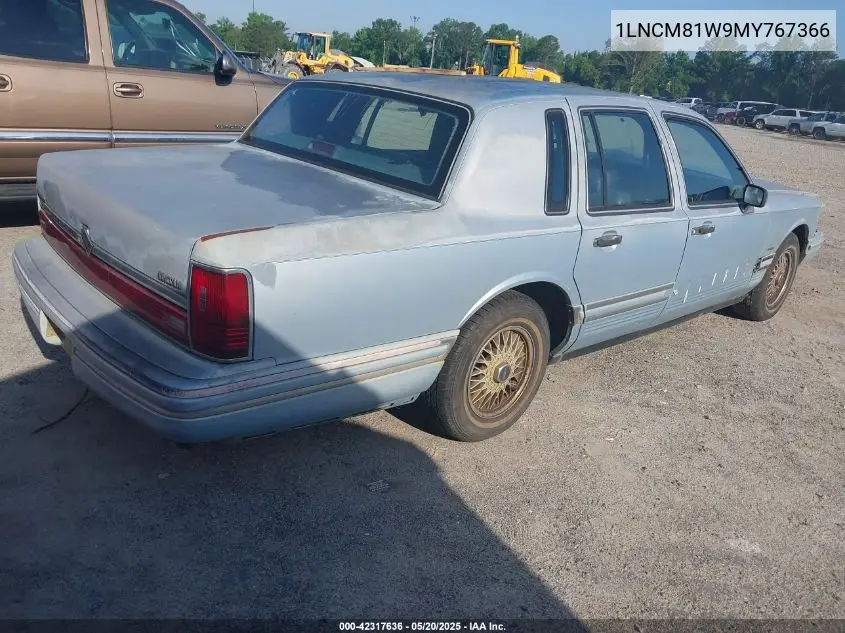 1991 Lincoln Town Car Executive VIN: 1LNCM81W9MY767366 Lot: 42317636