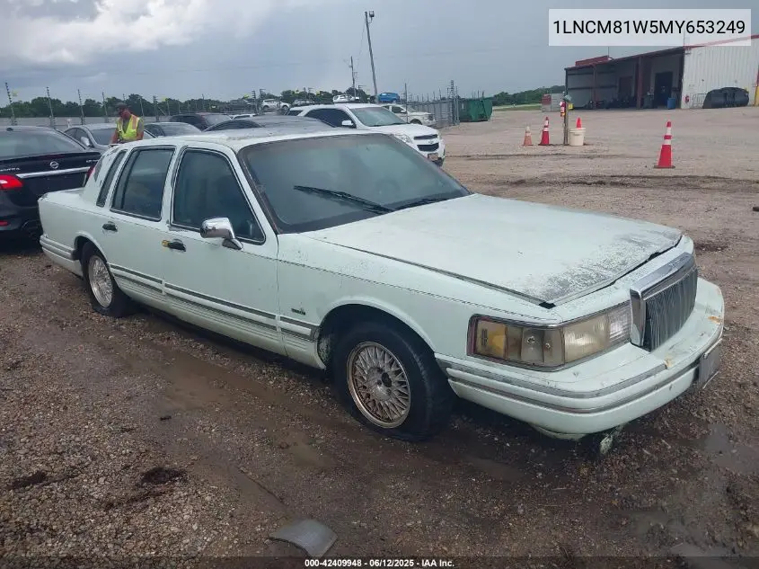 1991 Lincoln Town Car Executive VIN: 1LNCM81W5MY653249 Lot: 42409948
