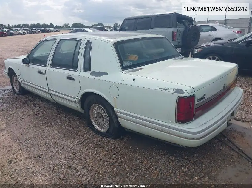1991 Lincoln Town Car Executive VIN: 1LNCM81W5MY653249 Lot: 42409948