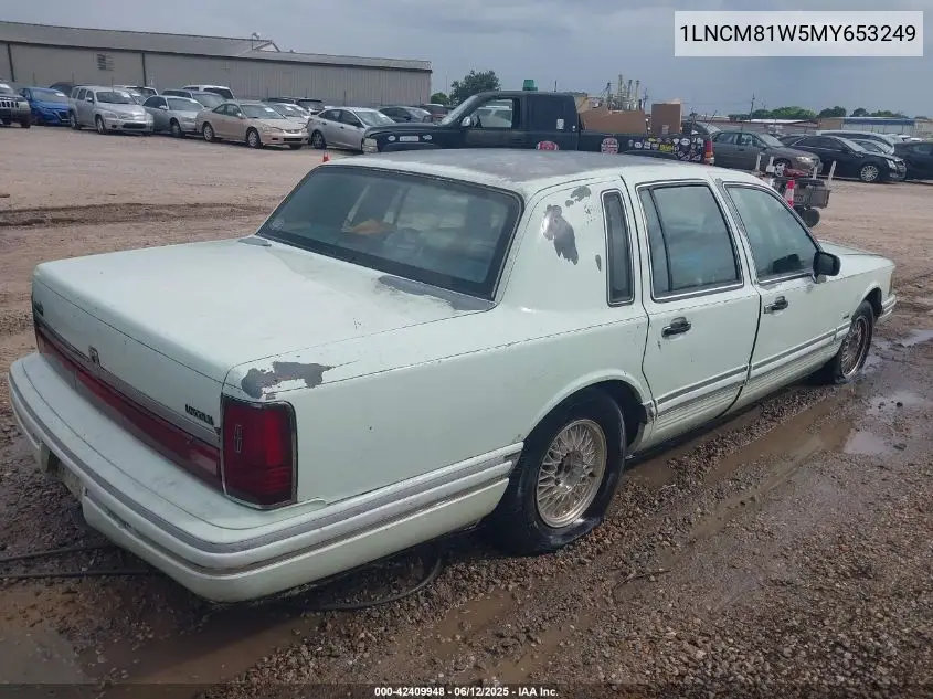 1991 Lincoln Town Car Executive VIN: 1LNCM81W5MY653249 Lot: 42409948
