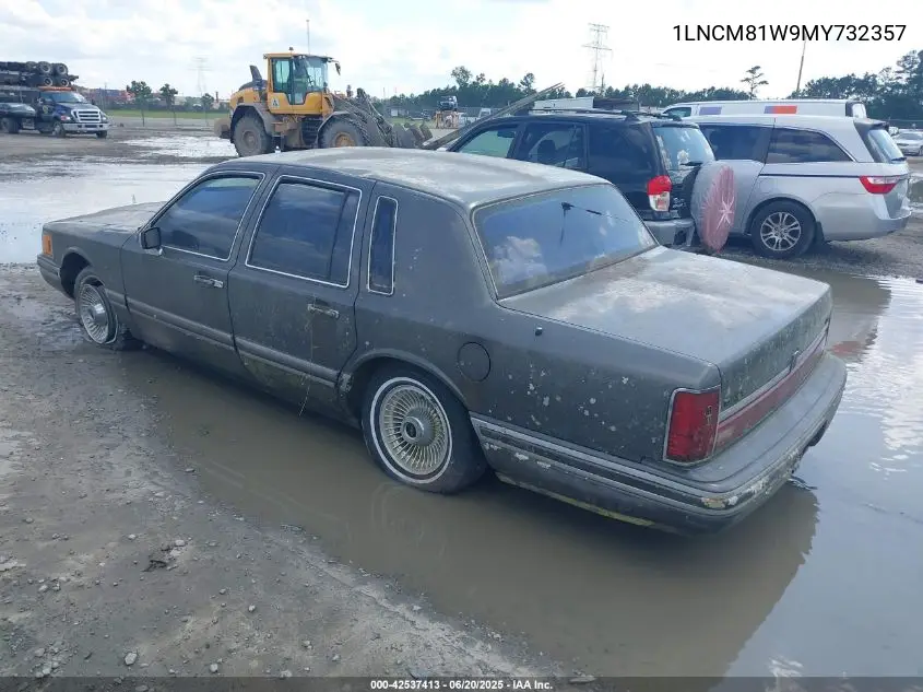 1991 Lincoln Town Car Executive VIN: 1LNCM81W9MY732357 Lot: 42537413