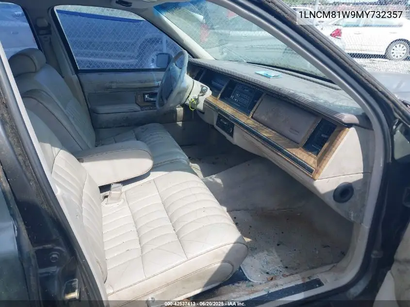 1991 Lincoln Town Car Executive VIN: 1LNCM81W9MY732357 Lot: 42537413