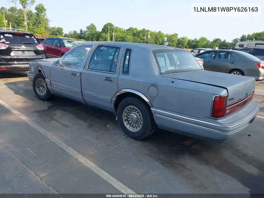 1993 Lincoln Town Car Executive VIN: 1LNLM81W8PY626163 Lot: 42404516