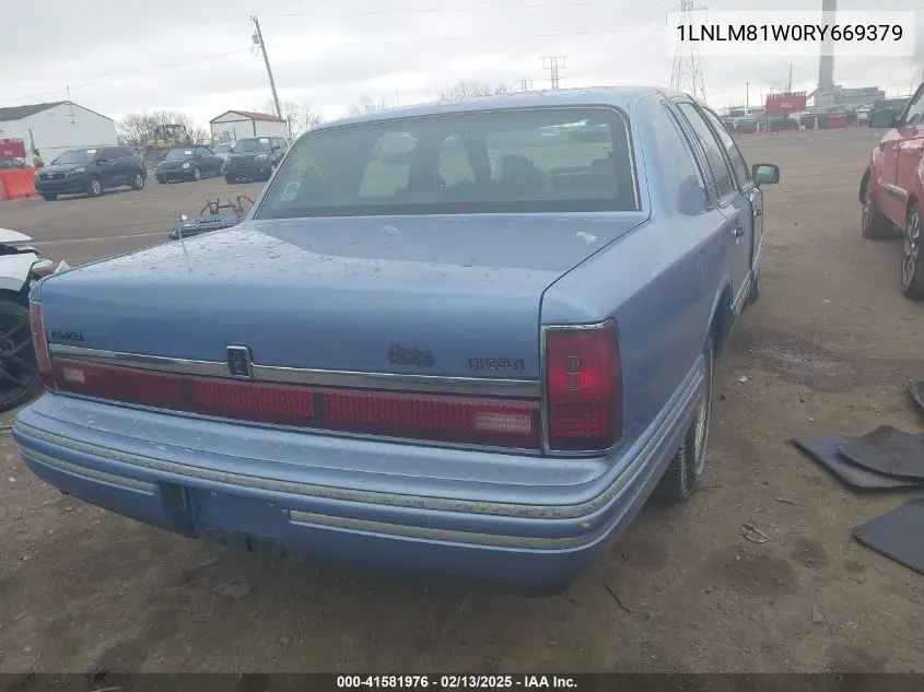 1994 Lincoln Town Car Executive VIN: 1LNLM81W0RY669379 Lot: 41581976