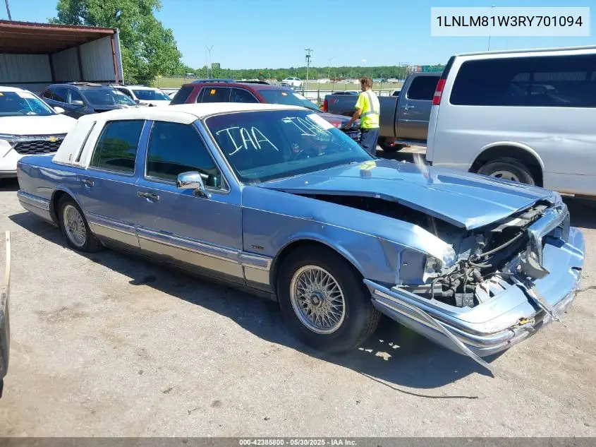 1994 Lincoln Town Car Executive VIN: 1LNLM81W3RY701094 Lot: 42385800