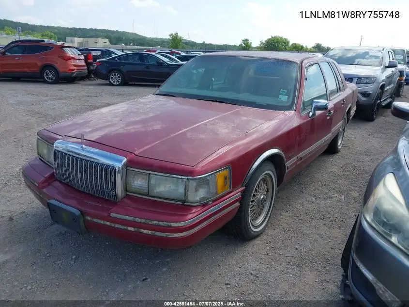 1994 Lincoln Town Car Executive VIN: 1LNLM81W8RY755748 Lot: 42581454