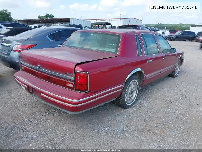1994 Lincoln Town Car Executive VIN: 1LNLM81W8RY755748 Lot: 42581454