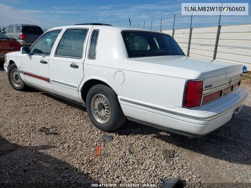 1995 Lincoln Town Car Signature/Spinnaker VIN: 1LNLM82W1SY760603 Lot: 41151919