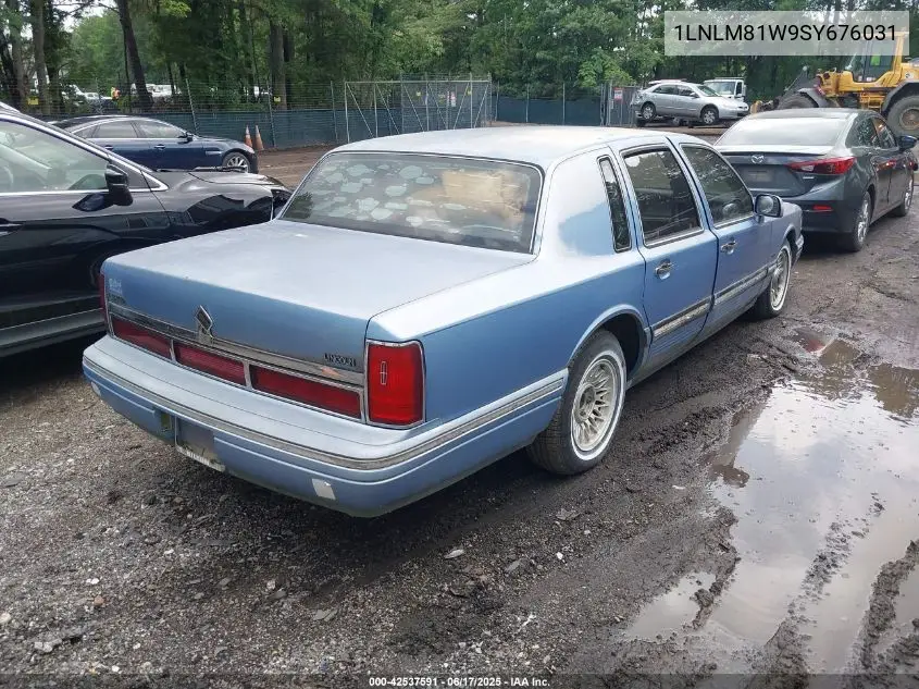 1995 Lincoln Town Car Executive VIN: 1LNLM81W9SY676031 Lot: 42537591