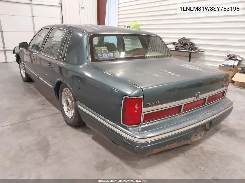 1995 Lincoln Town Car Executive VIN: 1LNLM81W8SY753195 Lot: 42584621
