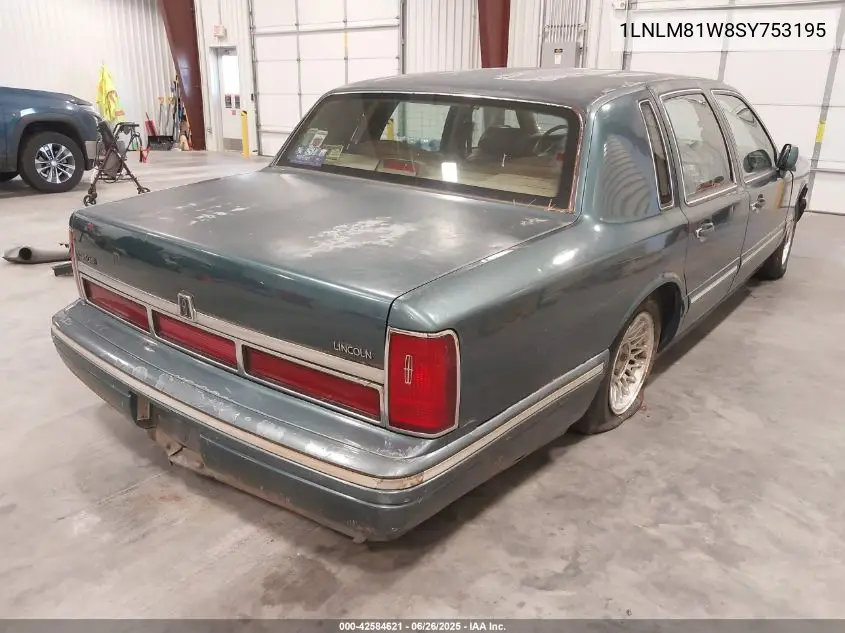 1995 Lincoln Town Car Executive VIN: 1LNLM81W8SY753195 Lot: 42584621