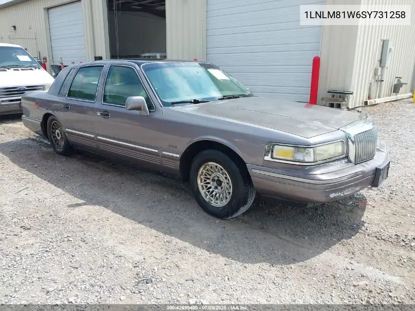 1995 Lincoln Town Car Executive VIN: 1LNLM81W6SY731258 Lot: 42699400