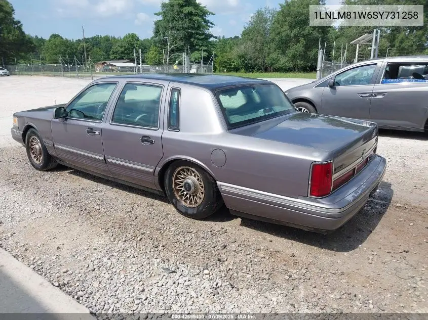 1995 Lincoln Town Car Executive VIN: 1LNLM81W6SY731258 Lot: 42699400